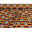 Jersey Fußball auf schwarz-rot-goldenen Streifen, Deutschland