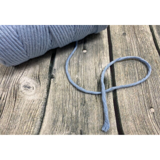 Kordel, gedreht, hellblau, 3 mm, 1 Stück=10cm