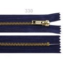 Hosen-Reißverschluss blau, unteilbar 14 cm