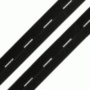 Knopfloch-Elastic, 20 mm, schwarz, 1 Stück = 10 cm