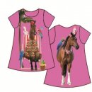 Jersey Panel Pferd auf pink, Sommer, Sonnenhut,...