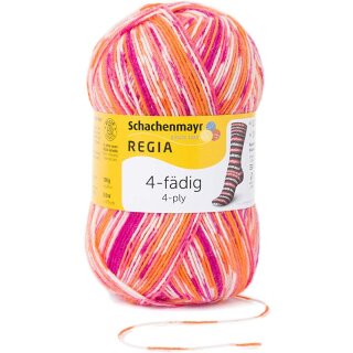 Regia 4-fädig Color 100 g Nr. 7203 papagei color