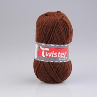Twister Sport 50 g, braun, Farbe 088