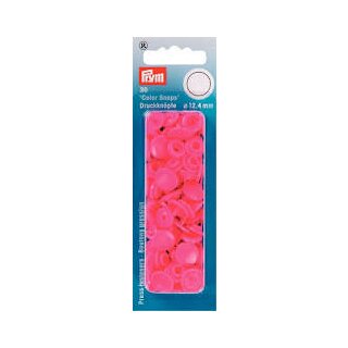 Druckknopf Color Snaps pink 12,4 mm, 30 Stk.