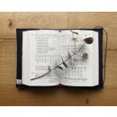 Gotteslobhülle/Gesangbuchhülle aus Filz, personalisierbar grau meliert|mit Reißverschluss|mit Namensstickerei