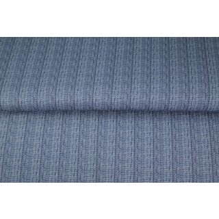 French Terry Strickoptik blau