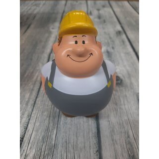 Squeezie, Anti-Stress-Knautschfigur "Bert" ® Höhe 10 cm Bauarbeiter Bert