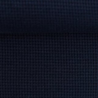 Waffeljersey Clarissa marine, 100% Baumwolle