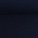 Waffeljersey Clarissa marine, 100% Baumwolle