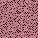 Jersey unregelmäßige schwarze Punkte auf rosa