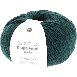 RICO Design essentials mega wool chunky 100gr, Farbe 027 efeu
