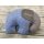 Kuscheltier Elefant, ca. 28 x 35 cm, Ohr bestick-/bedruckbar