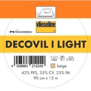 Decovil -I- Light, fixierbar, naturfarben, 1 Einheit=10cm