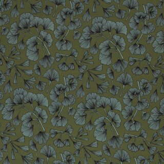 Viskose Yvonne, Ginkgo mint/khaki