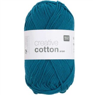 Rico Cotton Aran 50g, 82 ozeanblau