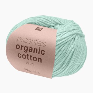Rico Design Essentials Organic Cotton aran 50g, 011 mint