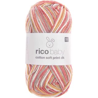 Rico Design Rico Baby Cotton Soft Print DK 50g, 032 azalee-gelb