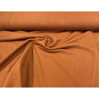 Waffeljersey rostorange/ziegel