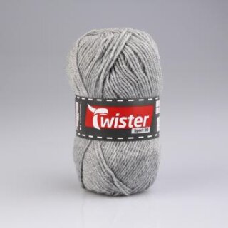 Twister Sport 50 g, grau meliert, Farbe 016