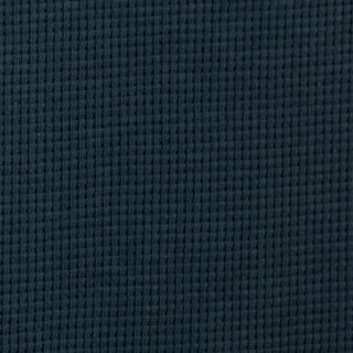 Waffeljersey Clarissa petrol, 100% Baumwolle, Reststück ca. 75 cm
