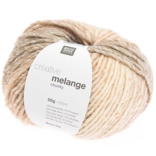 Creative Melange Chunky 50gr, Creme-Weiß