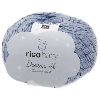 Rico Baby Dream Tweed dk 50g, 0003 blau