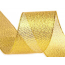 Brokatband mit Lurex, gold, Breite 38 mm