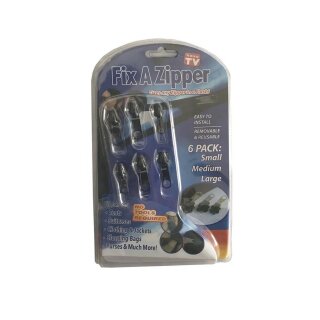 Ersatzschieber-Set für einen schnelle Reißverschluß-Reparatur, Fix-A-Zipper