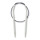Rundstricknadel Alu 544, St. 5,0, 40cm, flex. Kunststoffseil