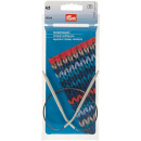 Rundstricknadel Alu 544, St. 4,5, 40cm, flex. Kunststoffseil
