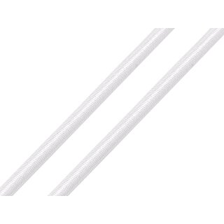Gummikordel rund, 4 mm, weiß, Bestellmenge 1 = 10 cm