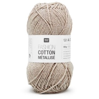 Rico Design Fashion Cotton Métallisé dk 50g, 001 platin